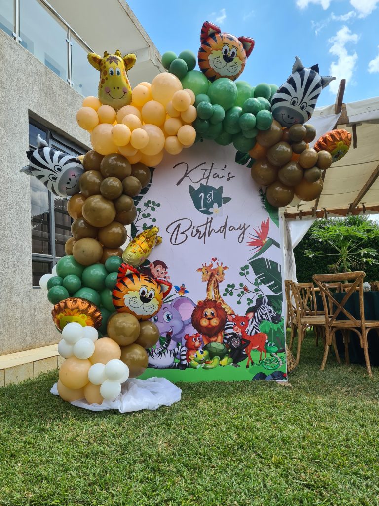 Animal theme first birthday