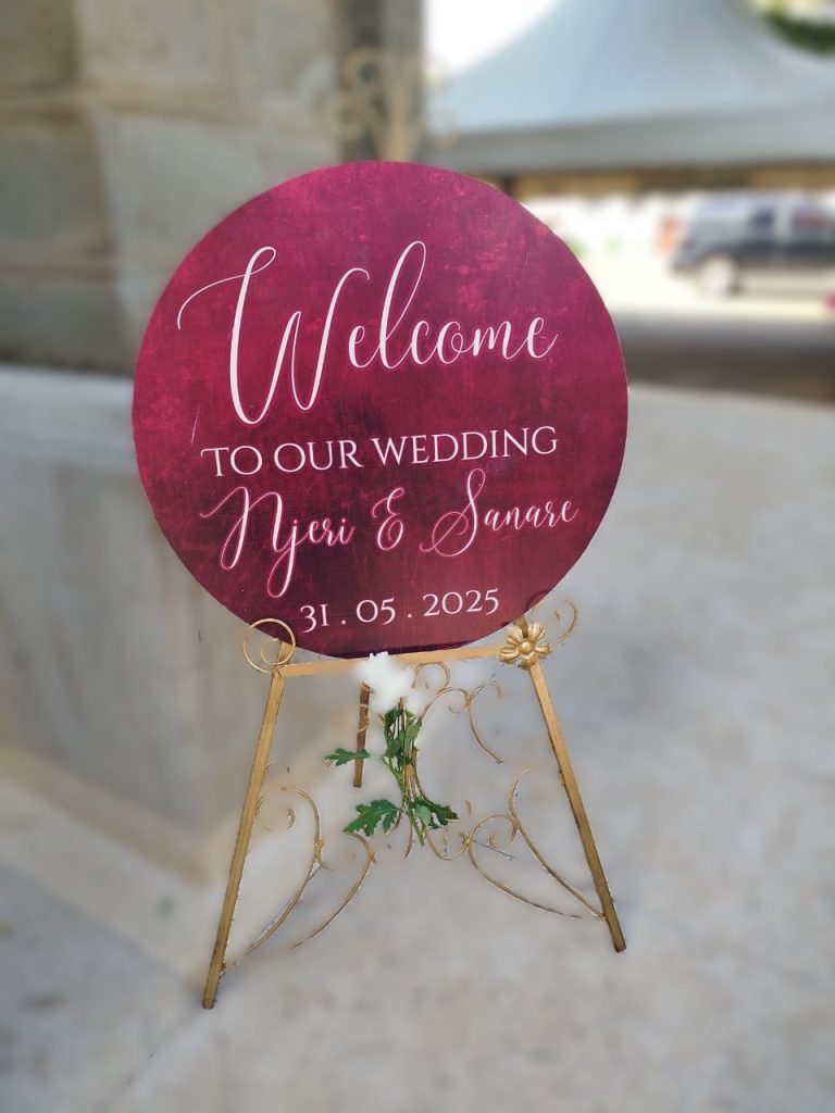wedding welcome signage 