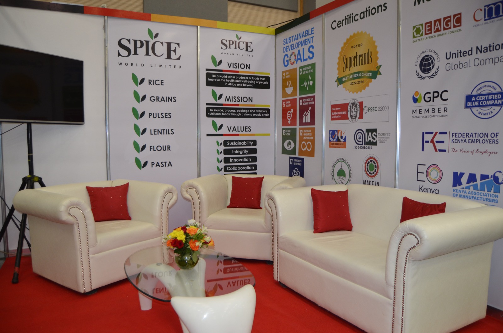 Exhibition setup