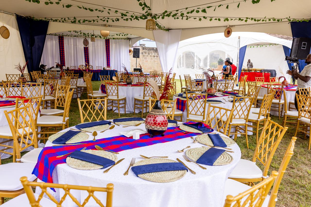 mock setup for wedding
